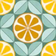 Geometric Citrus Fruit - medium