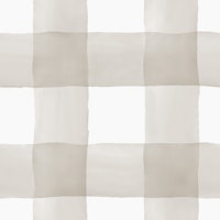 Handpainted Watercolour Gingham - Greige tapete