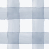 Handpainted Watercolour Gingham - Dove Blue tapete