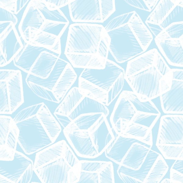 Ice Cubes - frosty blue