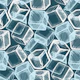 Ice Cubes - teal blue