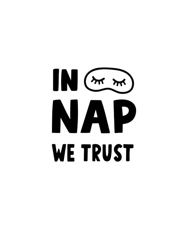Dreamy Nap Zone Black and White