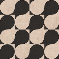 Retro Abstract - charcoal and tan tapet