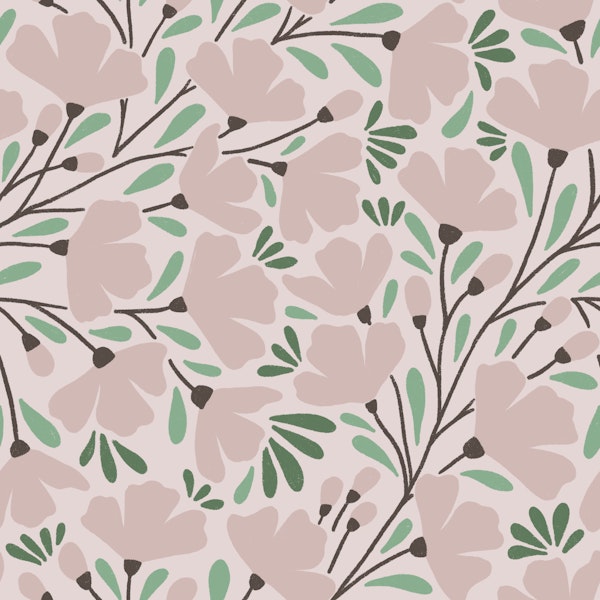 Audrey - print and green