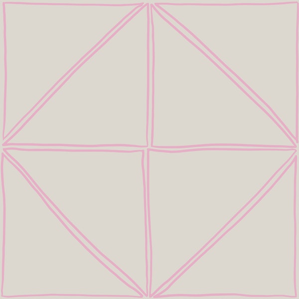 Soft Pink Geometric Design