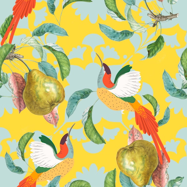 Tropical Mindset Birds & Pears