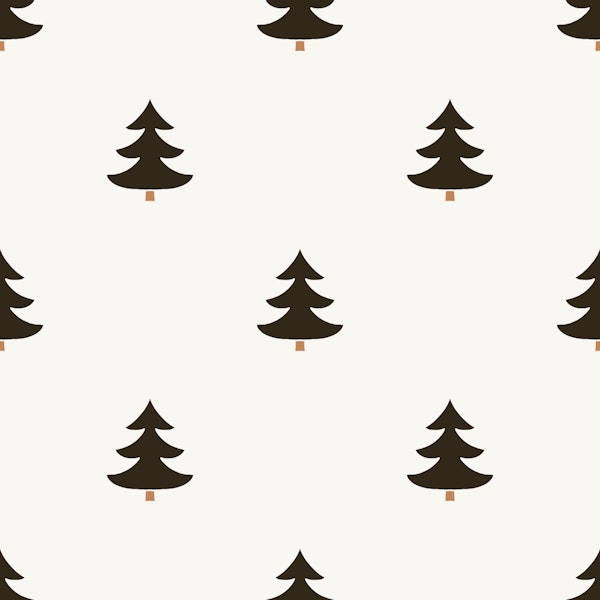 Nordic Forest Charm Darkbrown Beige