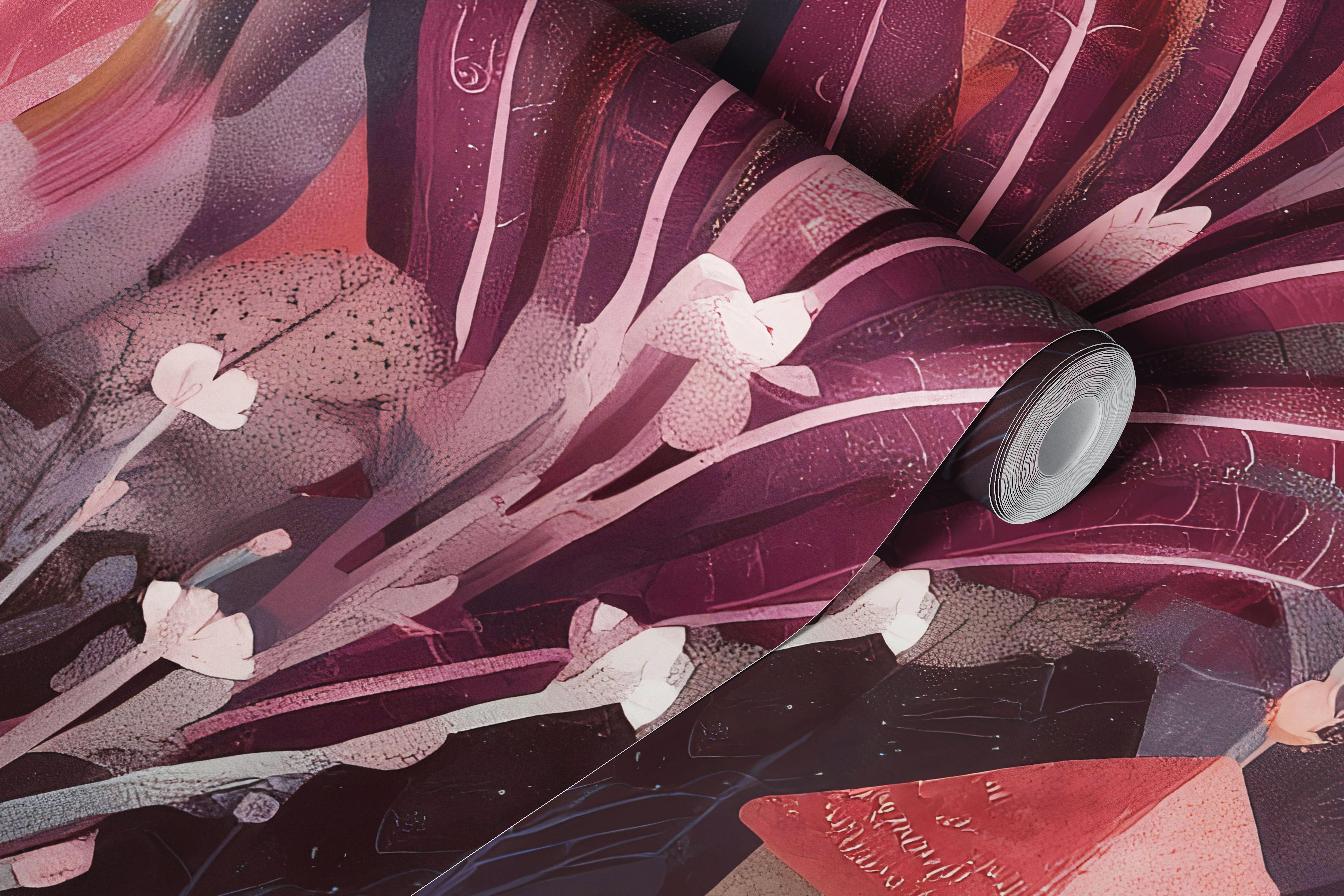 Whimsical Forest Village wallpaper in a room