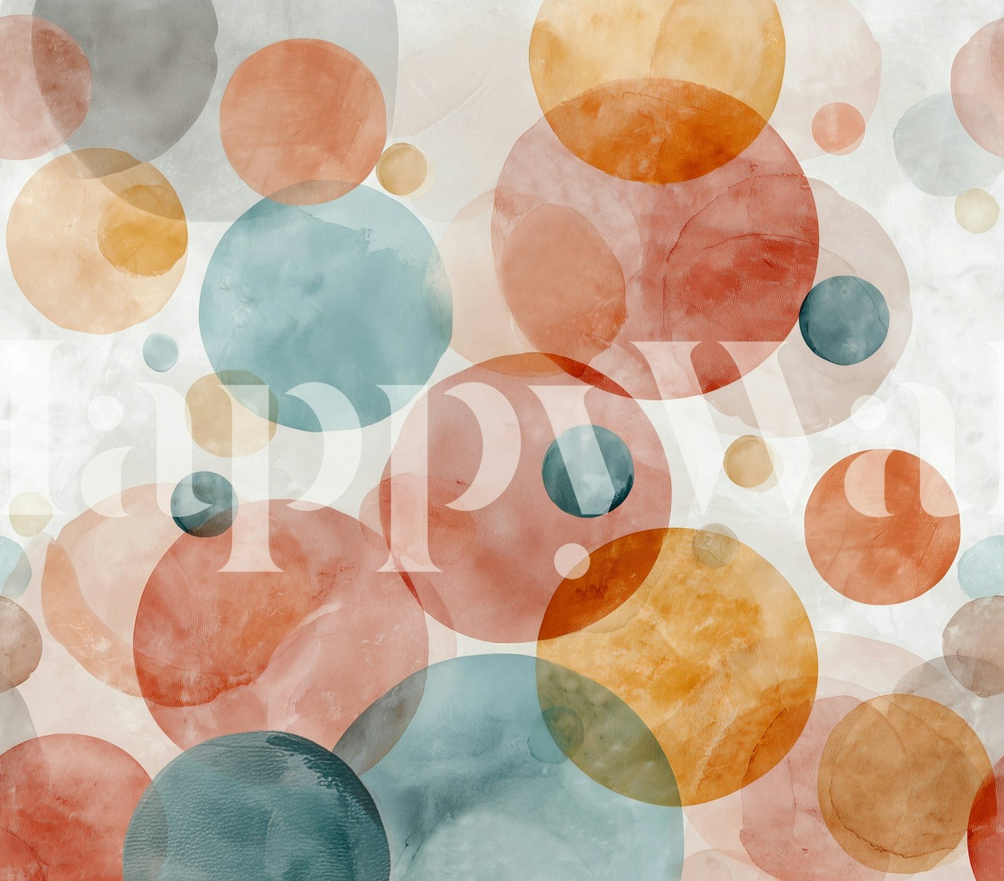 Design tapety Colorful Bubble Harmony v místnosti