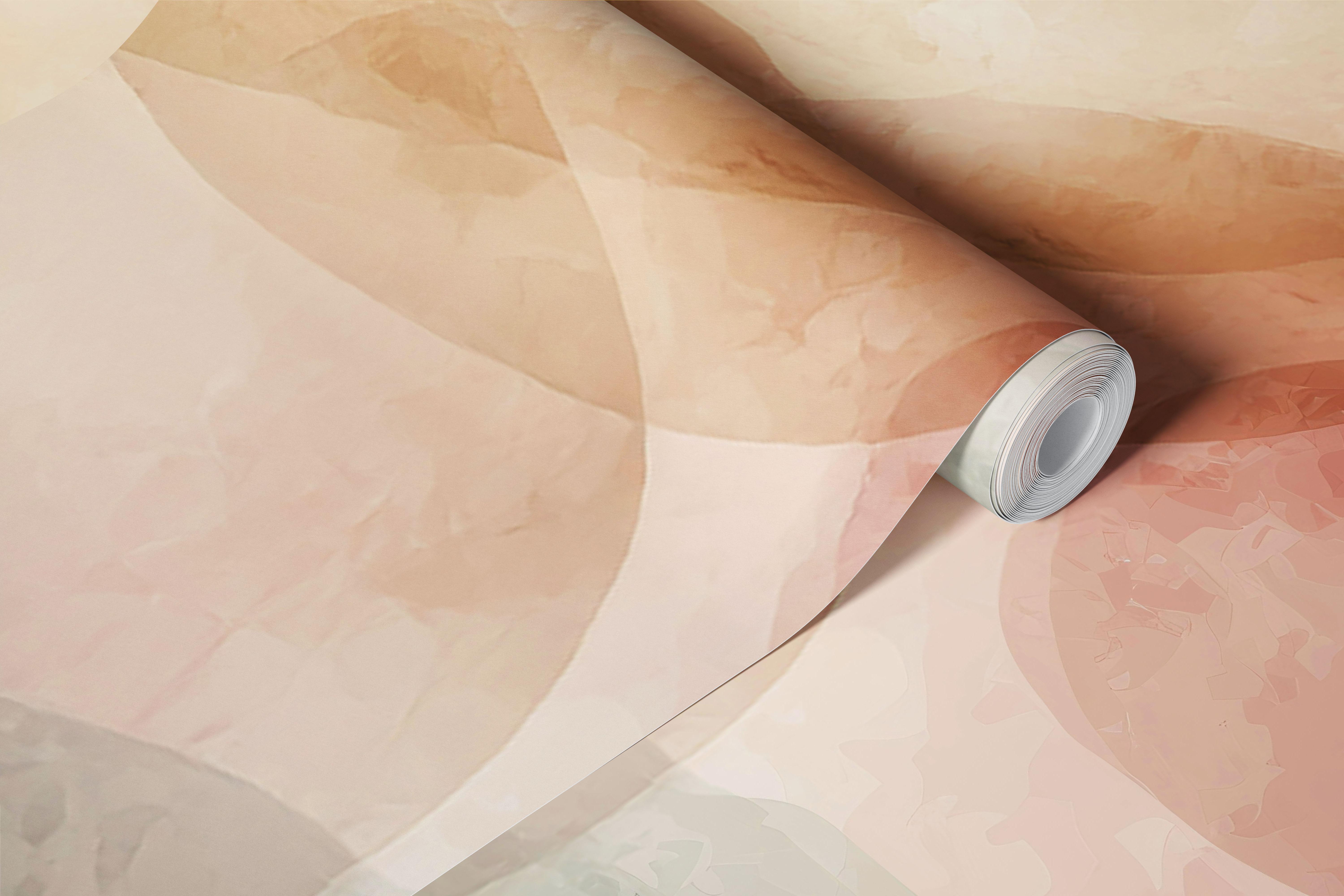 Pastel circular bubbles in soft colors, watercolor effect wallpaper