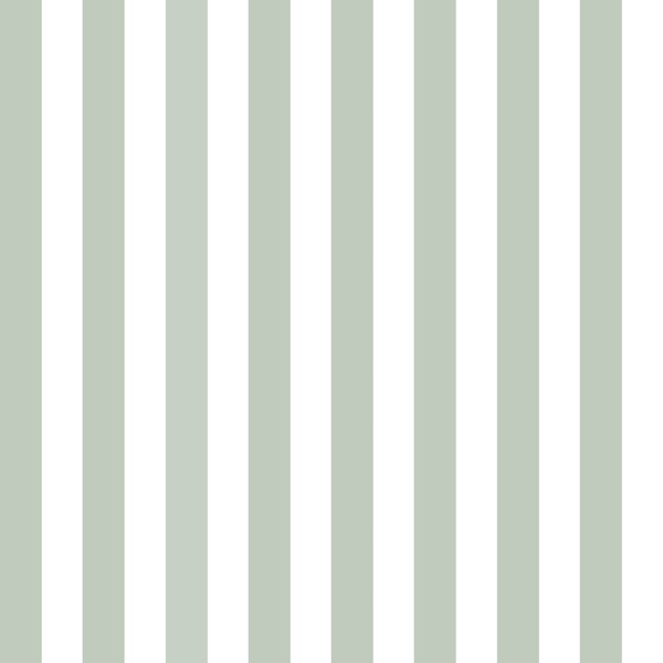 Vertical Stripes Medium In Sage Green