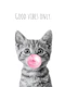 Cool Cat - Good Vibes Only - pink
