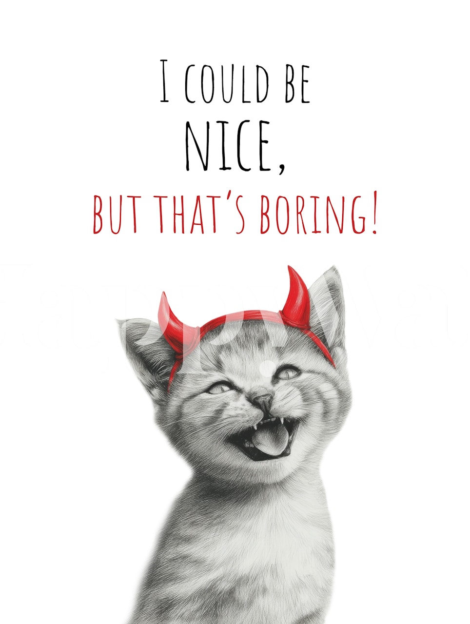 Cool Cat - Little Devil tapeta w pokoju