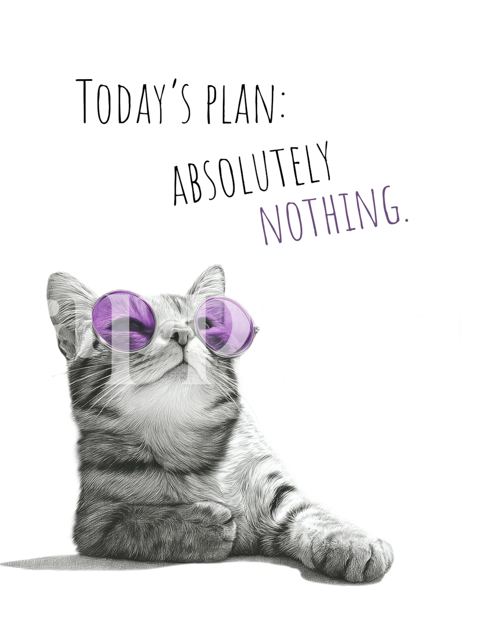 Cool Cat wallpaper in a modern room