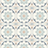 Aged Cement Tile Backsplashes - Navy papiers peint
