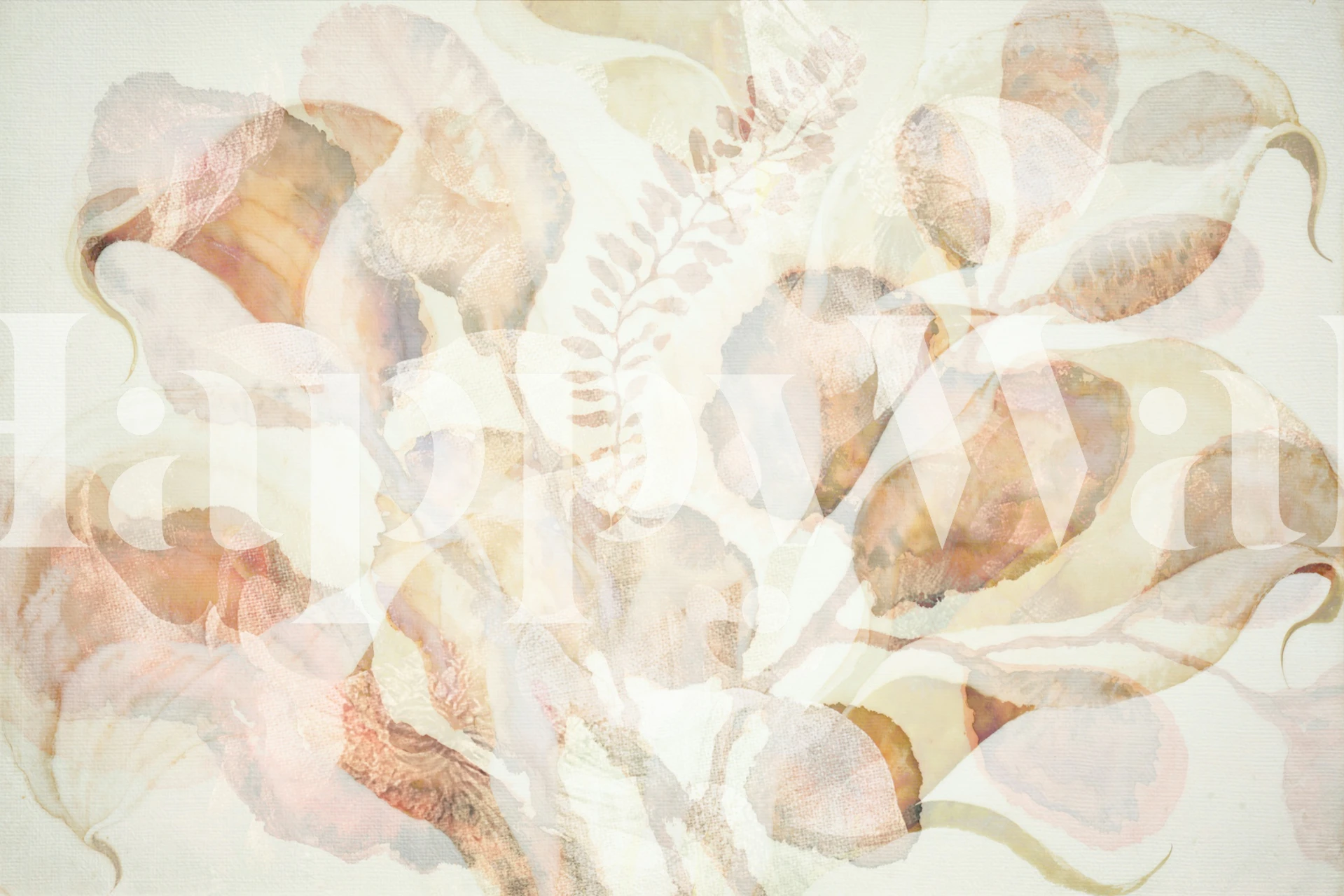 Fall Blossoms Dreams wallpaper displayed in a room