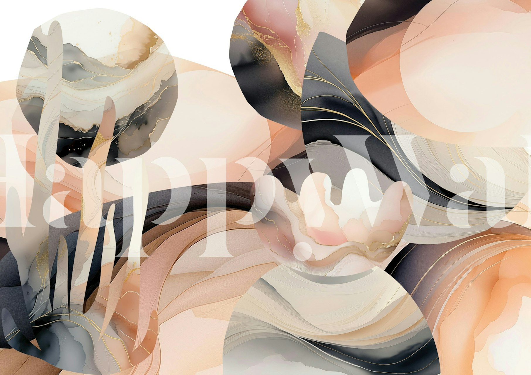 Ταπετσαρία Contemporary Color Blend σε έναν χώρο