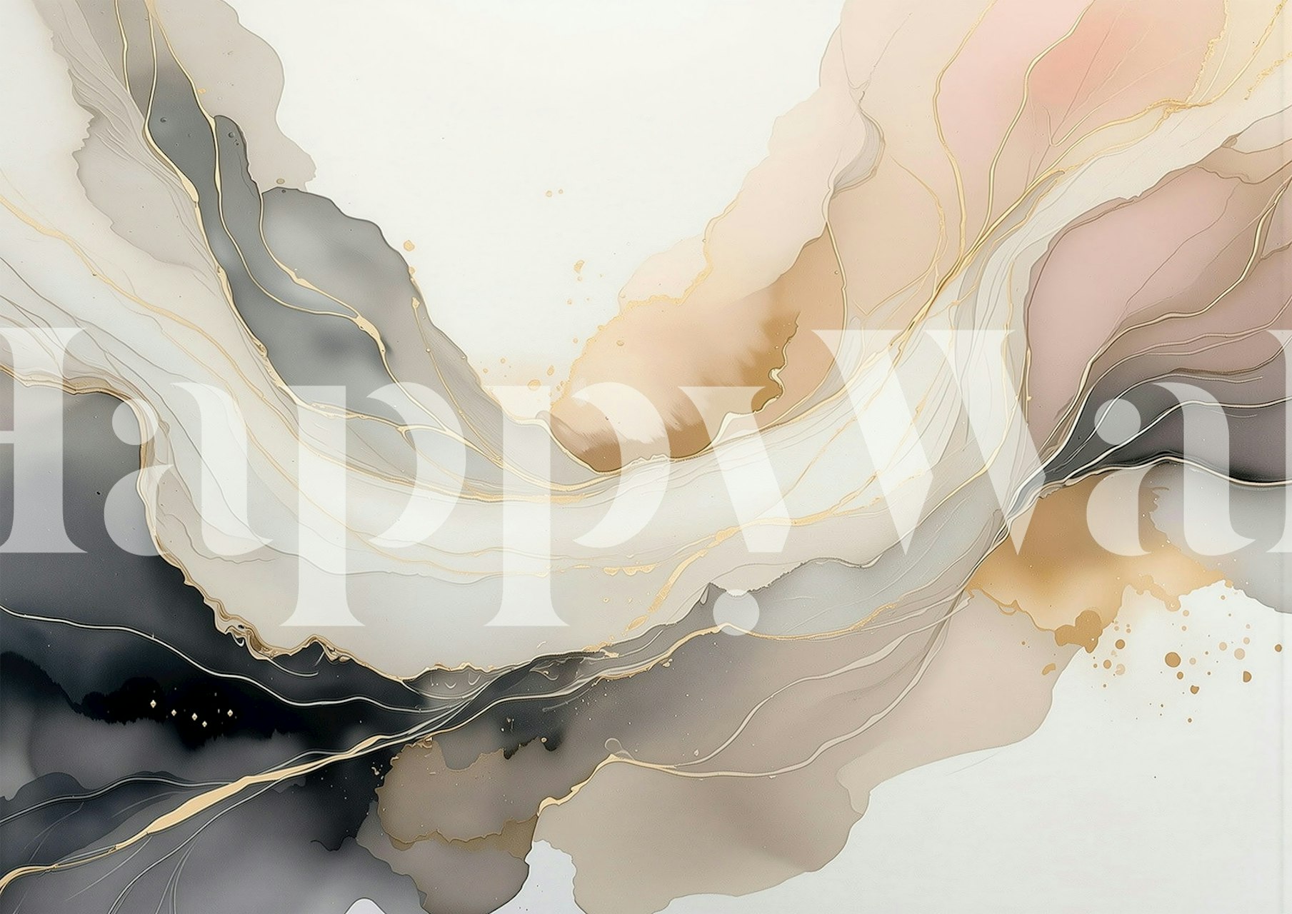 Tapeta Luxurious Flowing Tones v místnosti