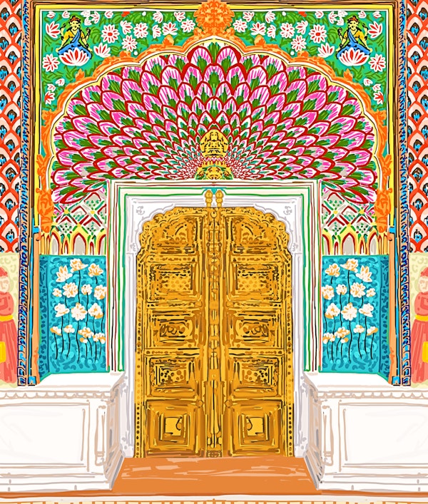Jaipur Palace Entrance