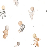 Floating Friends Adventure Small In White tapete