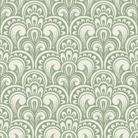 Vintage Ornamental Scallops Light Sage ταπετσαρία