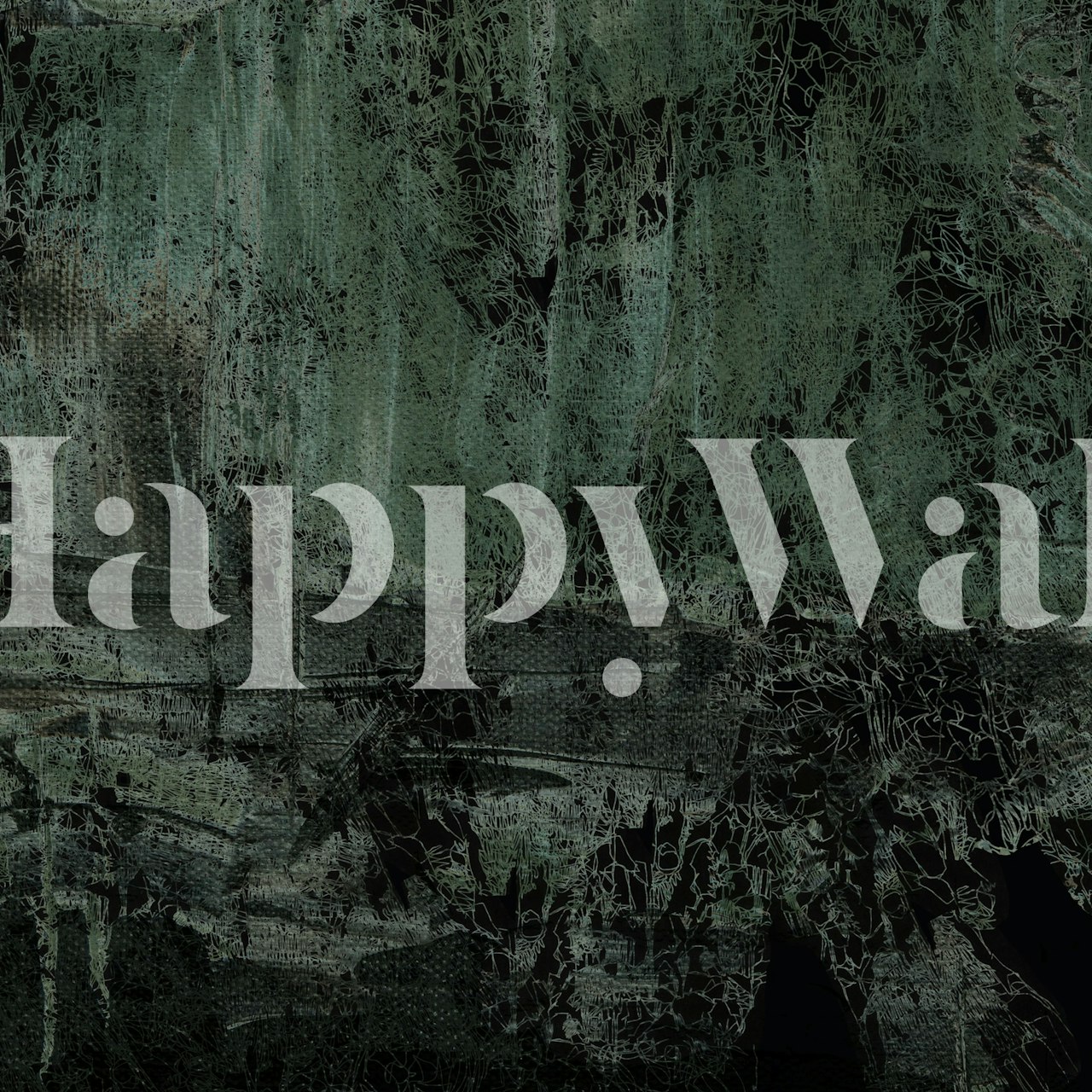 Verdant Shadows Art wallpaper in a room