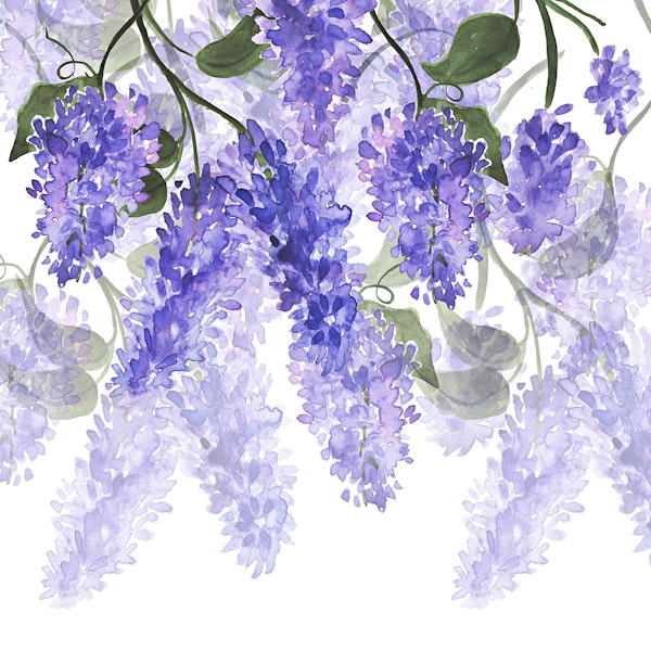 Purple Floral Serenity