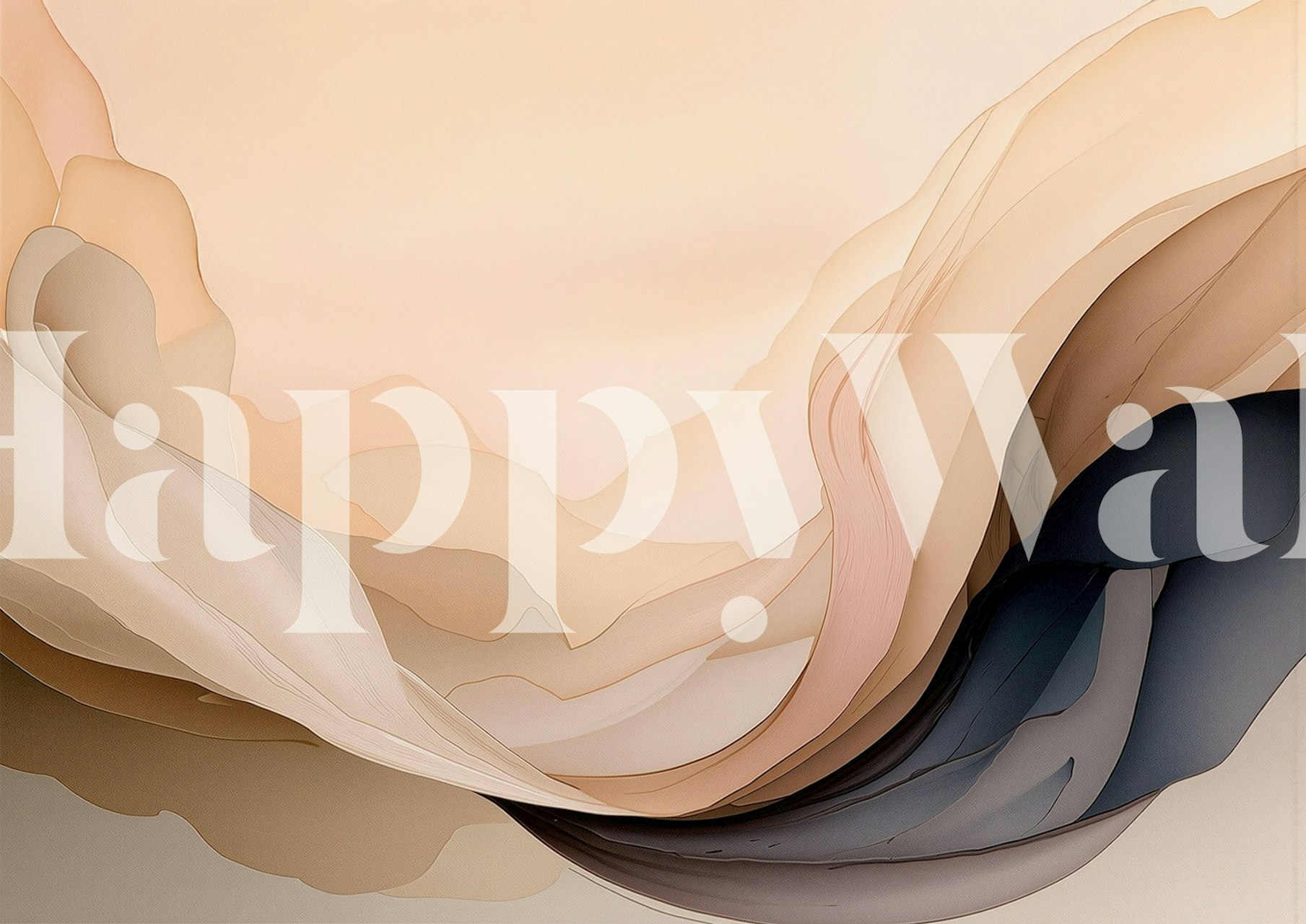 Elegant Earth Tones tapet i et hyggeligt rum