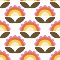 Rainbow Floral Pattern tapet