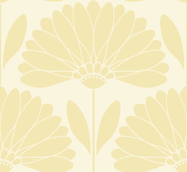 Monochromatic Butter Yellow Daisies - Large