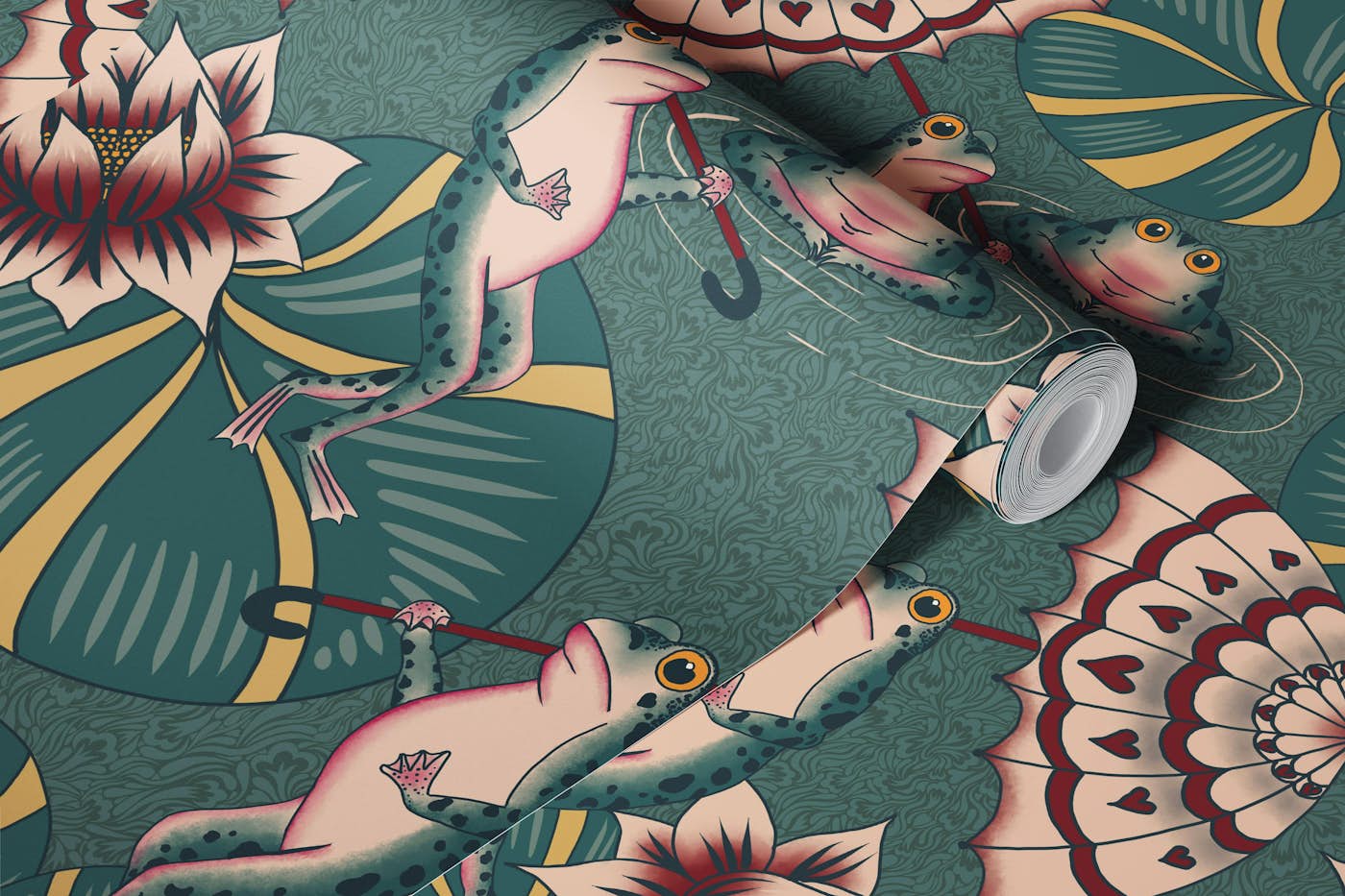 Lotus Lovers wallpaper roll