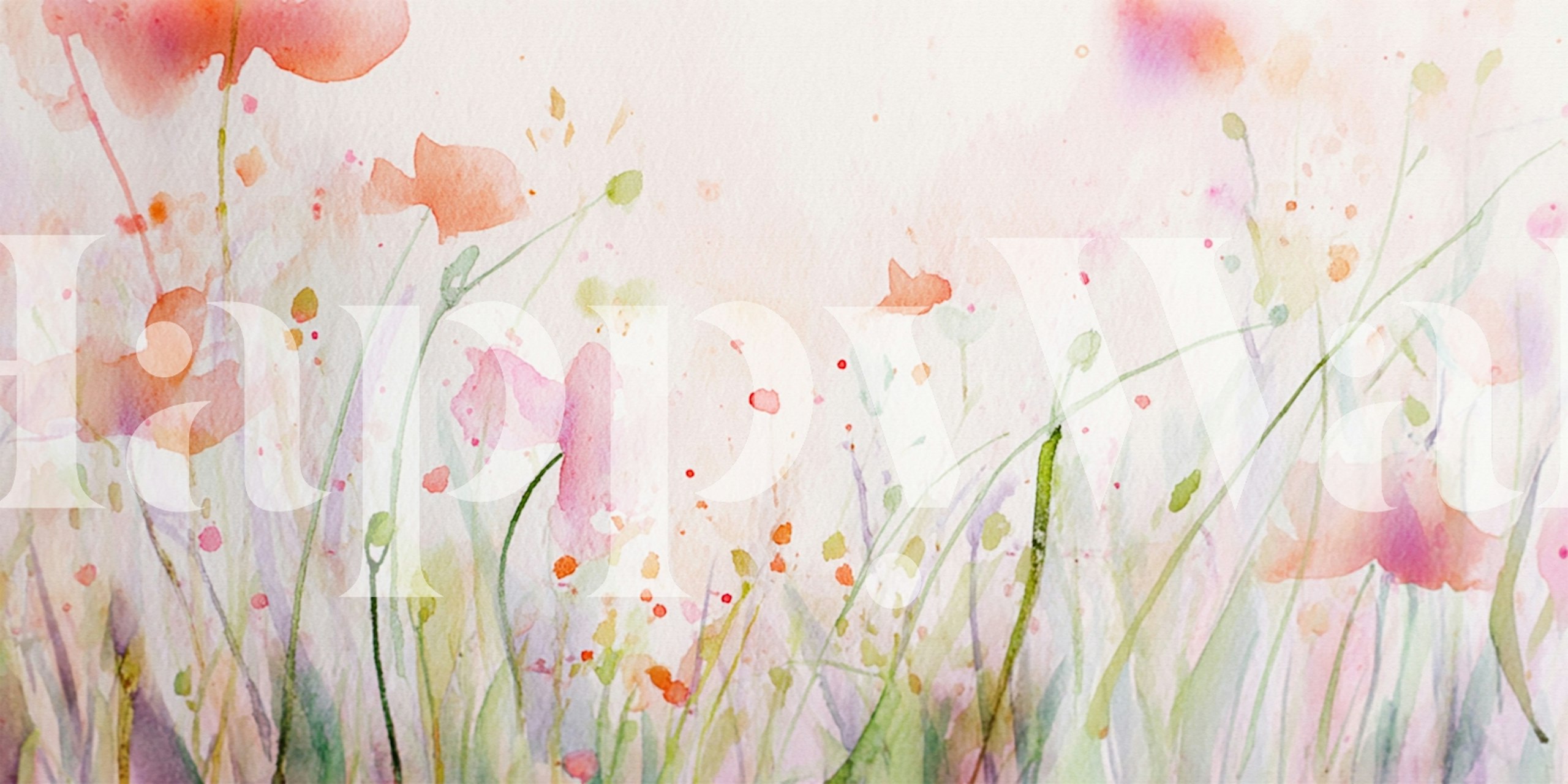 Ταπετσαρία Pastel Floral Dream σε ένα δωμάτιο