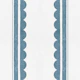 Coastal Blue Scalloped Stripes