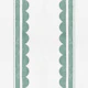 Aqua Green Scalloped Stripes