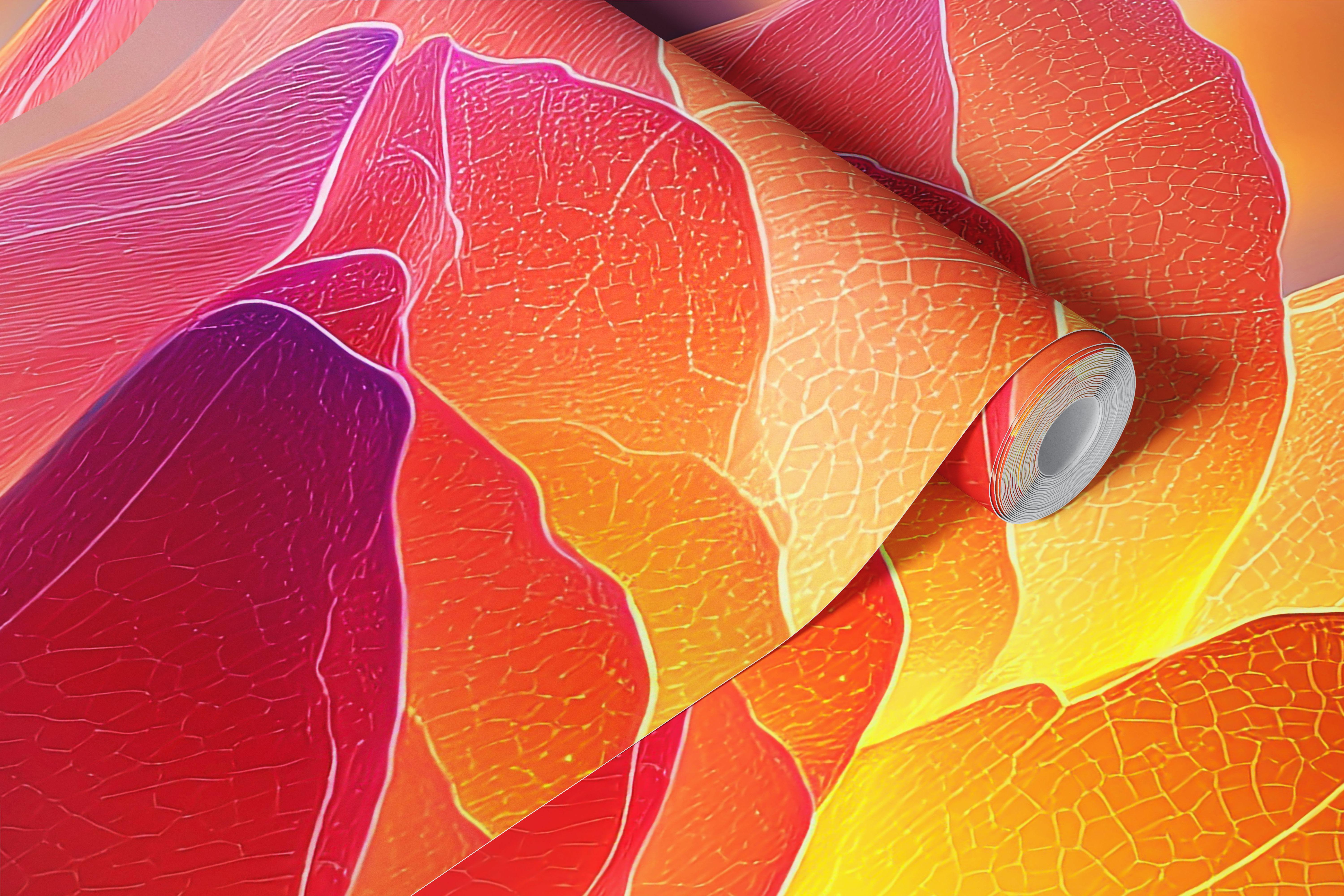 Vibrant Mystical Glow-tapet i et rom