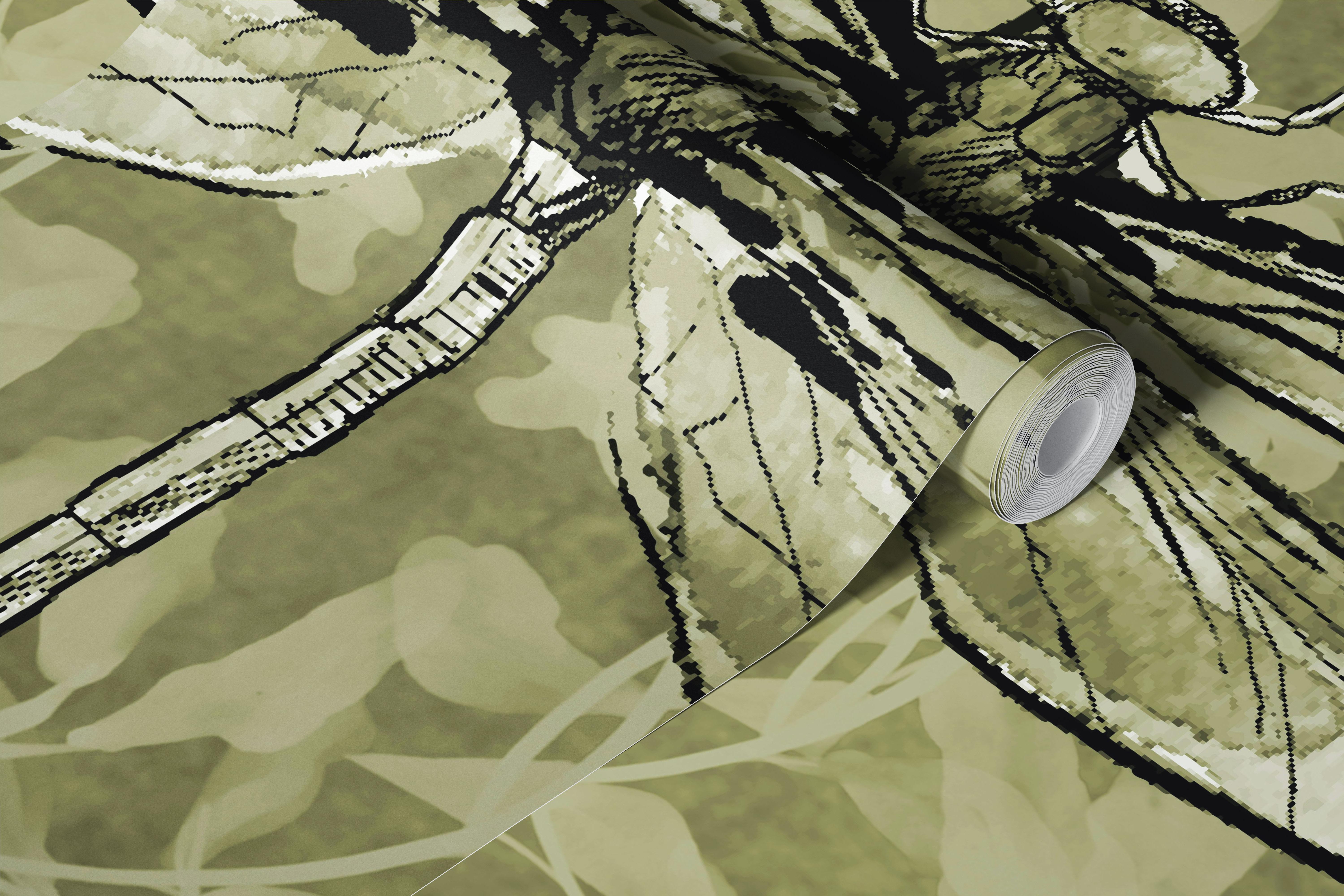 Dragonfly Buzz wallpaper in a room setting