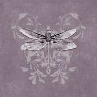 Dragonfly Buzz - Mauve papiers peint