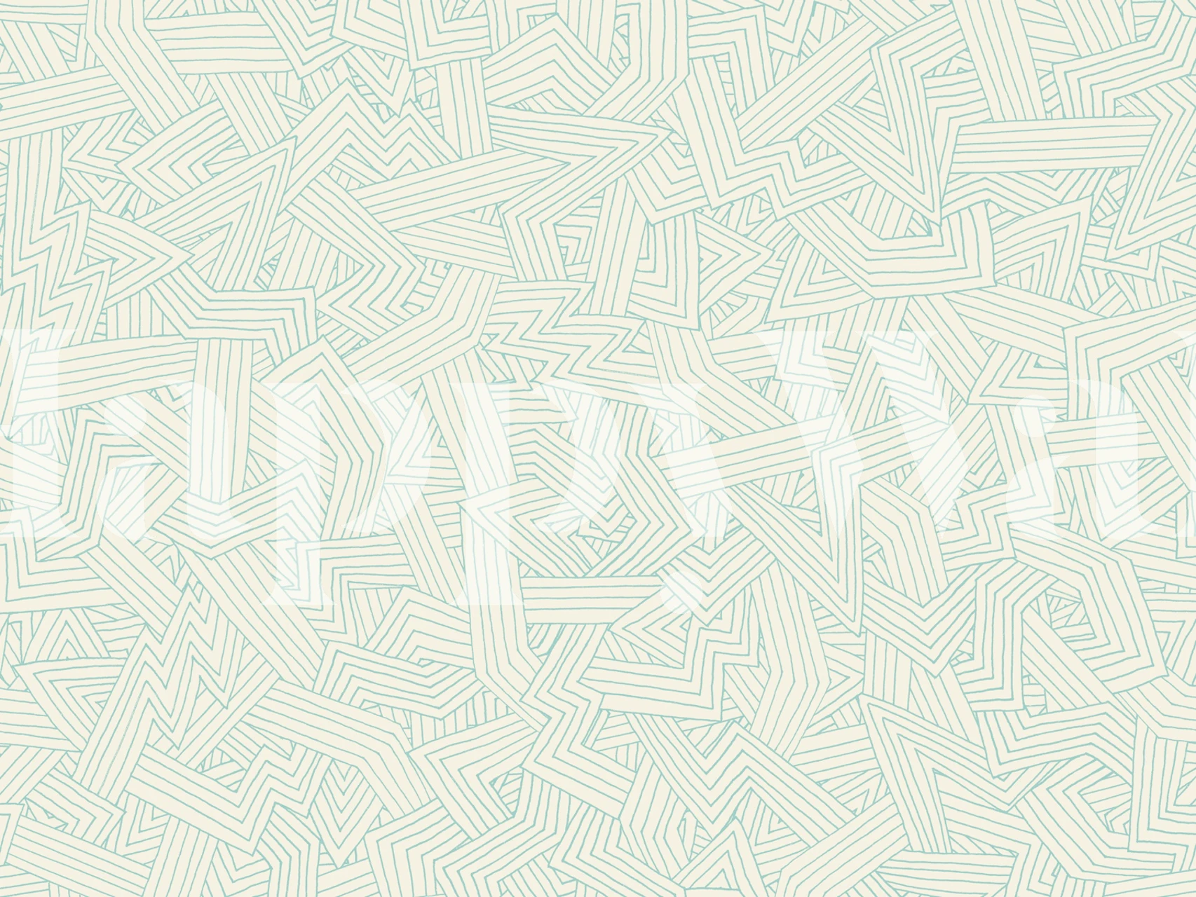 Geometric patterns in pearl and blue tones wallpaper