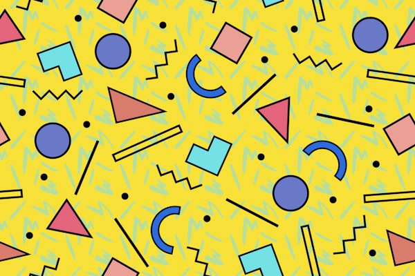 Colorful Memphis Style Design