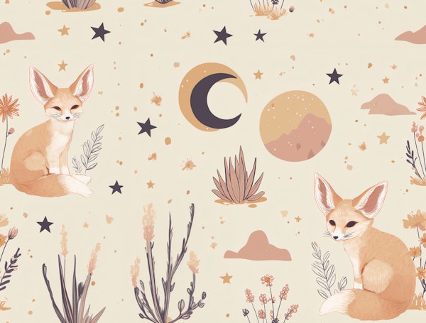 Fennec Fox in the Stars