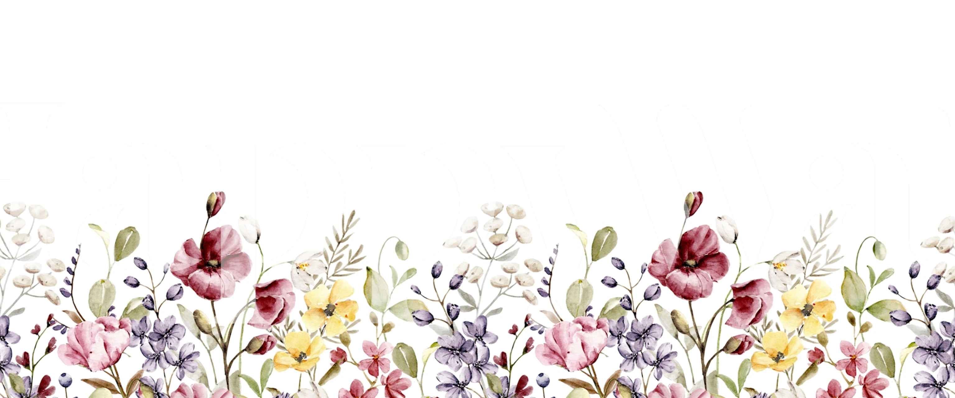 Charming Floral Display Tapete in einer Raumgestaltung