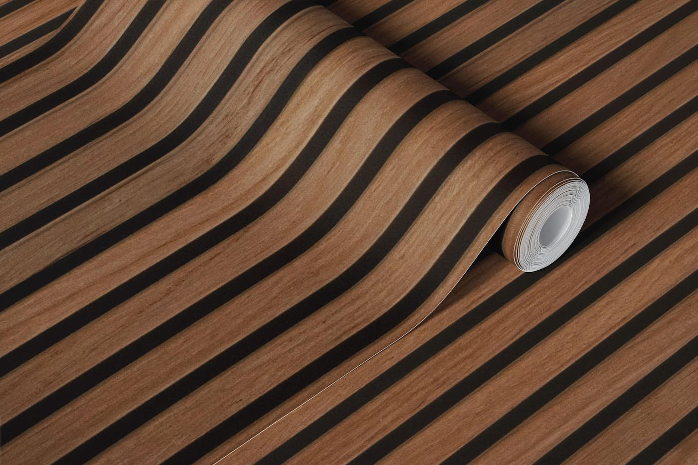 Acoustic Wood Textures Dark wallpaper roll