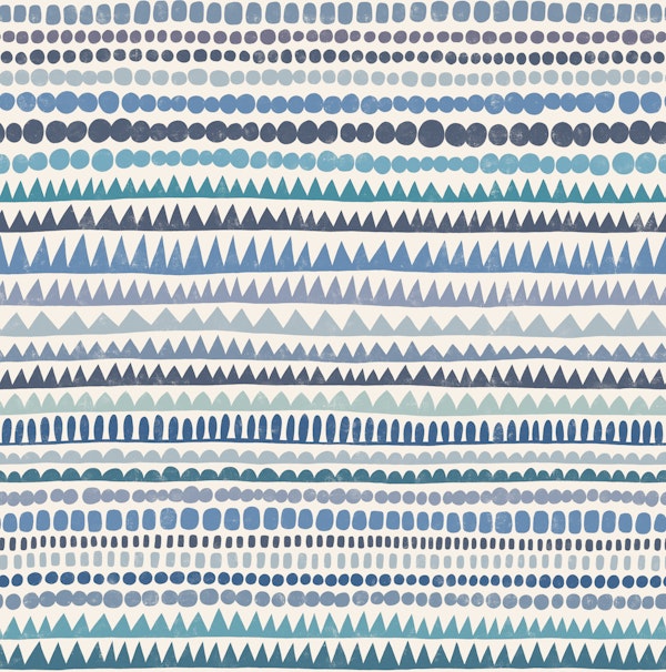 eclectic stripes - blue tones