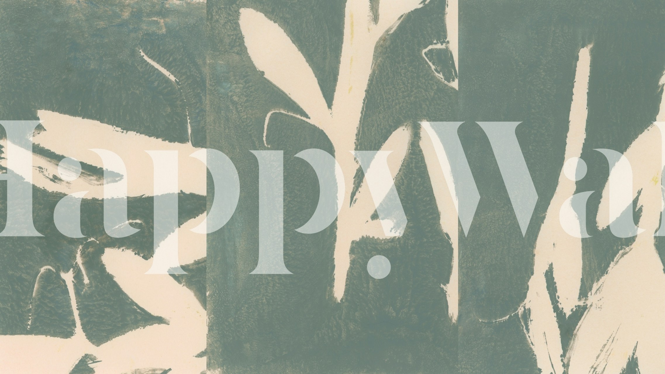 Papel pintado Botanical reminiscences en una habitación