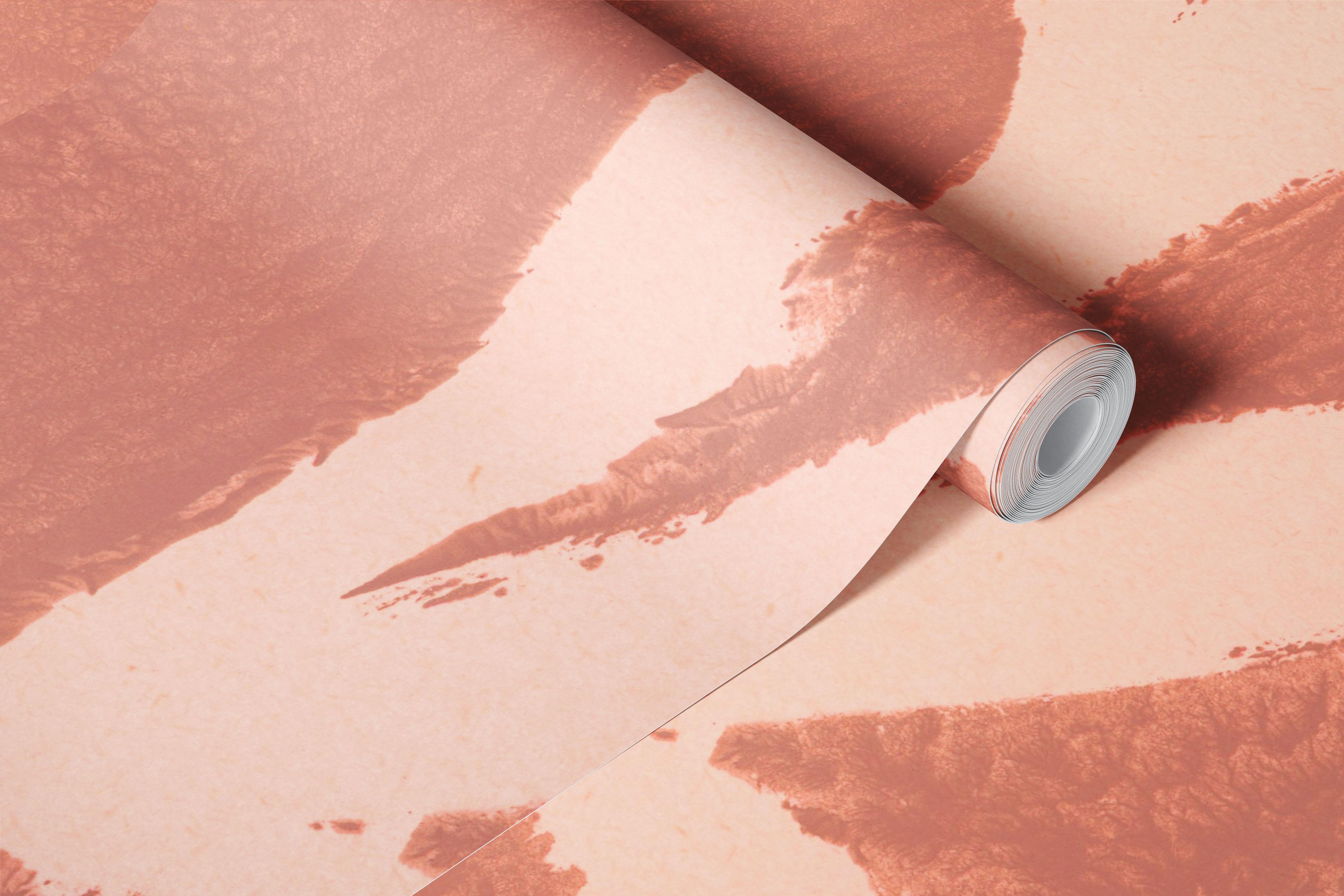 Botanical wallpaper design in a room