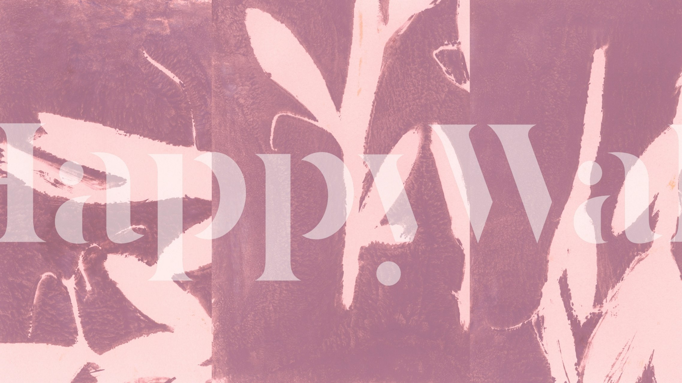 Carta da parati Botanical reminiscences in un contesto moderno