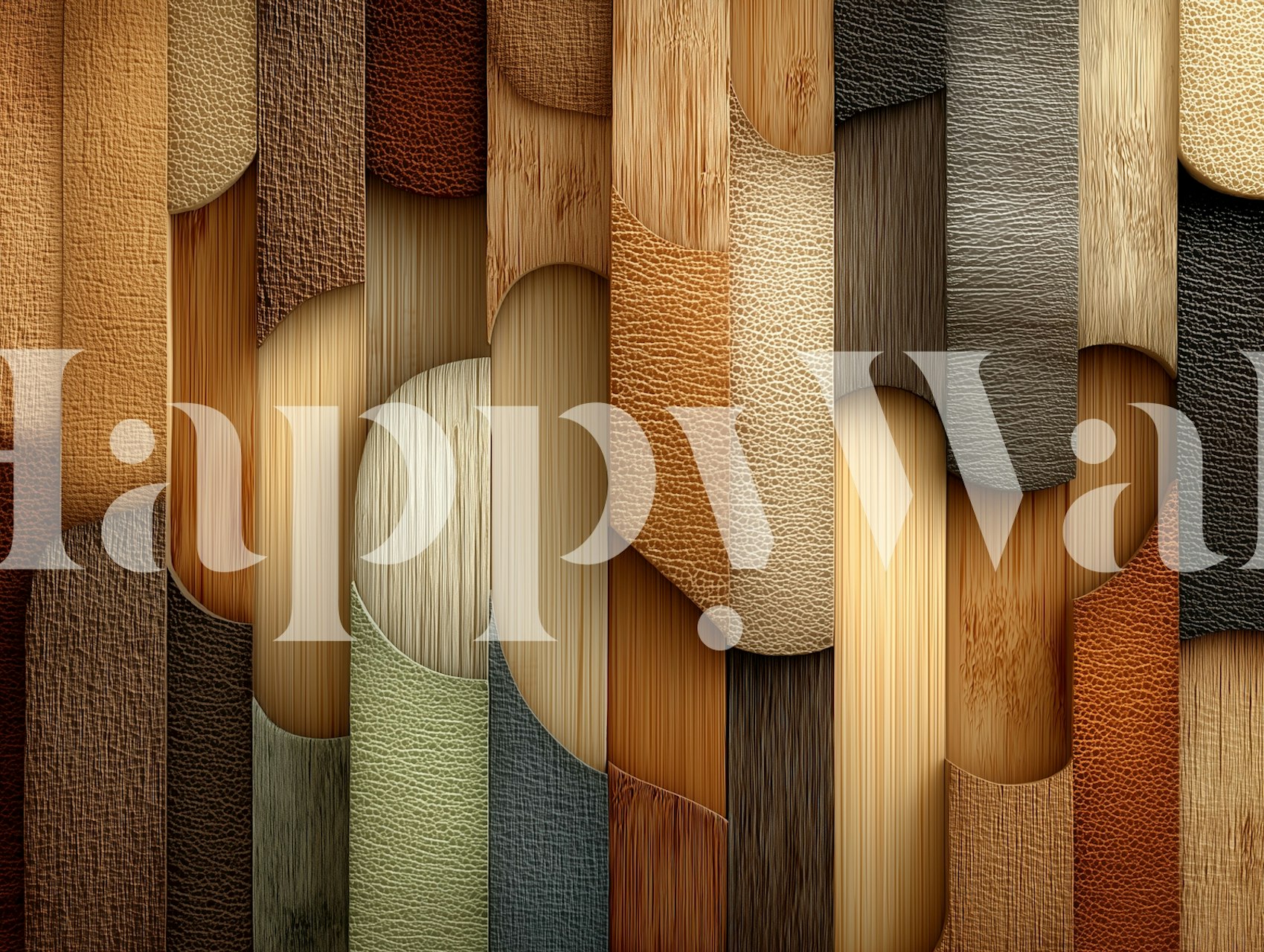 Textured Wood Fusion Tapete in einem Raum