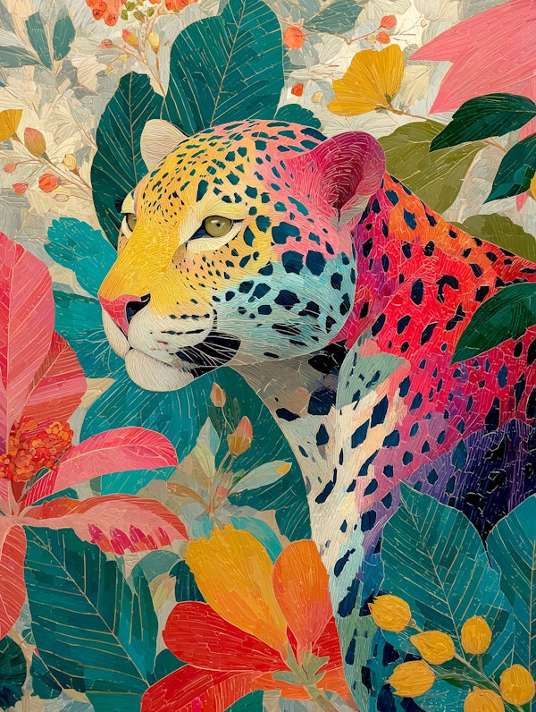 Vibrant Jungle Leopard