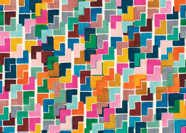 Colorful Abstract Tetris Pieces