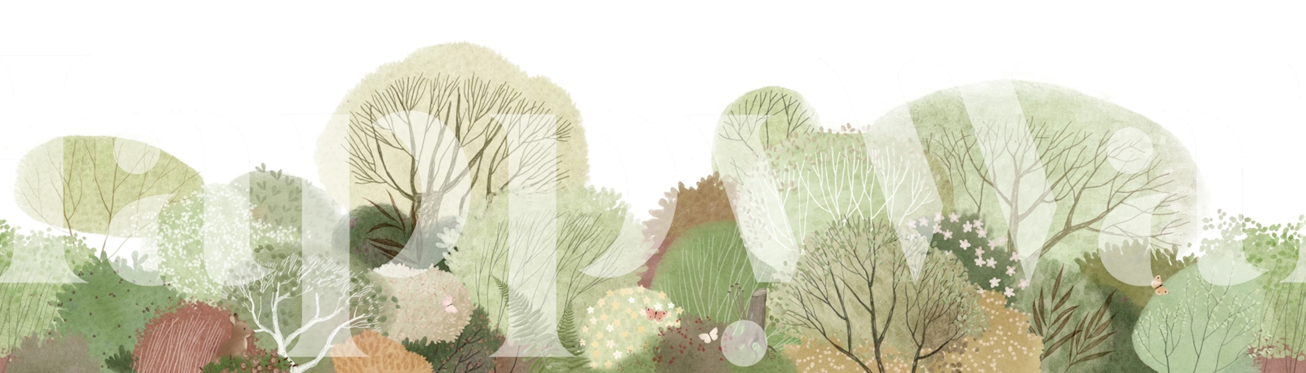 Bright and Joyful Forest tapetdesign